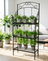 Étagère à fleurs en acier personnalisée avec un montage facile et un design décoratif