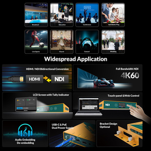 Encodeur et Décodeur NDI 4K <span class=keywords><strong>pour</strong></span> Diffusion en Direct DE21-4K PRO, Conversion Bidirectionnelle NDI vers 4K, Métal - Product Image 2