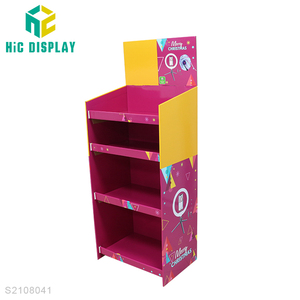 Hic tùy chỉnh <span class=keywords><strong>Pop</strong></span> tầng cửa hàng bán lẻ Đơn vị hiển thị đứng các tông sóng Đồ chơi điện Rack hiển thị - Product Image 1