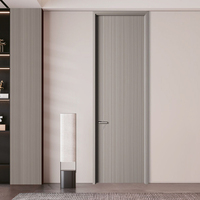 Portes en bois massif modernes à bas prix avec isolation acoustique et finition anti-rayures pour chambre, cuisine, atelier