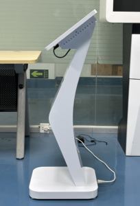 21.5 인치 바닥 스탠딩 아랍어 고객 피드백 시스템 스마일 서비스 등급 고객 만족도 조사 장비 - Product Image 5