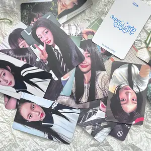 7Pcs/Set KPOP I'LL-IT Super Real Me Album Magnetic Member Personal Photocards Iroha Moka Minju Cute Selfie LOMO Cards Fans Gifts