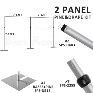 12 bởi 24ft 2 bảng điều chỉnh ống và treo lên bóng Backdrop đứng đám cưới tổ chức sự kiện hiển thị Backdrop đứng vòm - Product Image 2