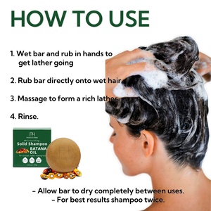 Shampooing <span class=keywords><strong>Solide</strong></span> Pur Batana 100g avec Logo Personnalisé – Renforce les Racines, Lisse les Frisottis, Hydrate et Répare les Cheveux Secs et Abîmés - Product Image 5