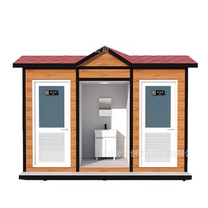 Toilettes portables extérieures, sanitaires publics, panneaux sandwich, design moderne, écologiques, pour parcs et chantiers de construction - Product Image 5