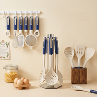 Manjia 2026 Nouvel ensemble d'ustensiles de cuisine en silicone de qualité supérieure, résistant à la chaleur et antiadhésif, spatules et accessoires de cuisine