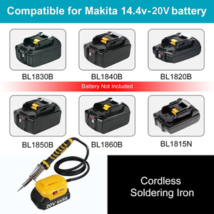 สถานีบัดกรีไร้สายสําหรับ M-akita 20V <span class=keywords><strong>Max</strong></span> Li-Ion แบตเตอรี่,จอแสดงผล LCD หัวแร้งชุดสถานีสําหรับ DIY,ซ่อมเครื่องใช้ไฟฟ้า - Product Image 5
