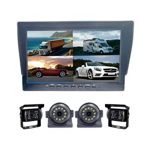 7 Inch IPS LCD Monitor Waterproof Night Vision Side Camera And Backup Reverse Camera System For Bus Truck School Bus