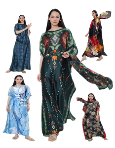 2024 vente chaude nouveau Style doux soie Poncho <span class=keywords><strong>robe</strong></span> dames luxe tenue décontractée en vrac femmes enceintes Abaya fournisseur en gros - Product Image 1