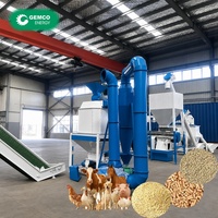 Ligne de production de granulés d'aliments pour animaux, mélangeur pour fabricant d'aliments pour porcs, faible consommation d'énergie, fonctionnement continu