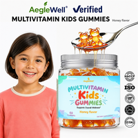 AegleWell Multivitamines Gommes pour Enfants – Mélange Essentiel de Multivitamines pour Soutenir l'Immunité, la Santé Osseuse et le Bien-être Général – Complément Alimentaire
