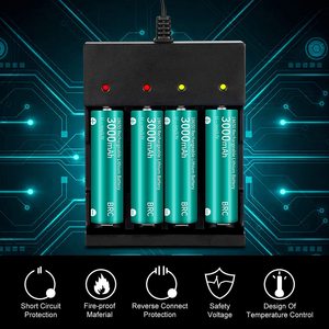 Chargeur 18650 3.7V Rechargeable Chargeur de batterie 18650 4 baies Li-ion pour batteries lithium rechargeables 26650 21700 18650 <span class=keywords><strong>10400</strong></span> - Product Image 3