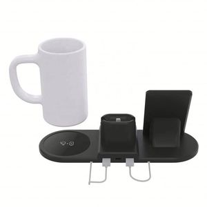 多機能カップウォーマー 4 in 1 ワイヤレス充電スタンド ドッキングステーション コーヒーマグウォーマー付き <span class=keywords><strong>iPhone</strong></span> <span class=keywords><strong>11</strong></span> Pro Max/X対応 - Product Image 4