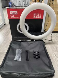 Nuevo M18S 18 pulgadas 45cm logotipo personalizado anillo de luz Universal teléfono móvil <span class=keywords><strong>Tik</strong></span> <span class=keywords><strong>Tok</strong></span> transmisión en vivo Selfie anillo de luz para maquillaje - Product Image 6