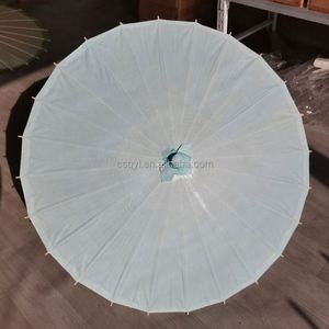 New Design Fairy Style Solid Color <b>Paper</b> Parasol with Bamboo Ribs Diameter 84cm for Wedding Home Decor & Custom Logo - Product Image 2