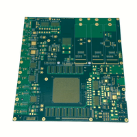 Usine OEM ODM Masque de soudure vert PTH TU862 Matériaux sans halogène Alimentation de carte PCB avec résine branchée