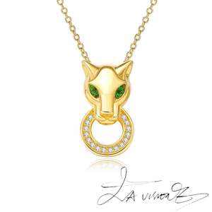 Colgante de la serie Counterattack de aleación vintage con cristales de plata 925 y diamantes de imitación - Product Image 5