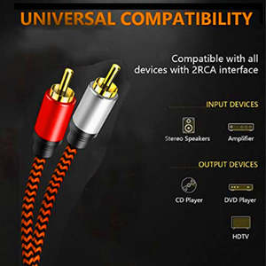 उच्च गुणवत्ता वाली हिफी स्पीकर आरसीए ऑडियो वीडियो केबल 3.5 मिमी उच्च गुणवत्ता वाले फाइबर कोएक्सियल ऑप्टिकल फाइबर धातु हुड लॉक - Product Image 4