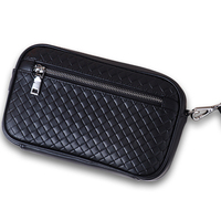 Porte-documents fiable à verrouillage par empreinte digitale pour hommes, en PU, protection antivol, chargement USB et portable