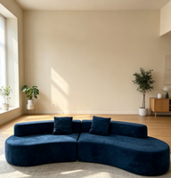 Vakuumkomprimiertes Gebogenes Modulares Sofa, Keine Montage Erforderlich, Modernes Luxus-Ecksofa im Rollenformat für Wohnzimmer