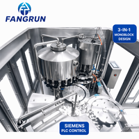 Machine de rinçage, de remplissage et de bouchage entièrement automatique pour bouteilles en PET et en verre d'eau potable minérale pure, conforme aux normes ISO