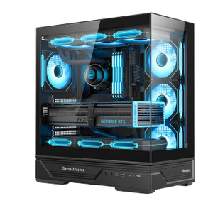 ฮันท์คีย์ GX760A สกาย วอร์เดน(สีดำ) พาโนรามา ATX Cas - Product Image 2