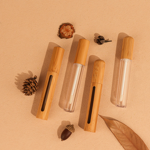Hot bán 5ml/10ml Rỗng Mỹ phẩm tre + PP nhựa Son môi Ống container với nắp Tre và biểu tượng tùy chỉnh - Product Image 6