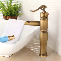 58 Chine Fabricant Classique Antique Mitigeur Salle De Bains Robinet Pont Montage Bronze Laiton Cascade Bassin Mitigeurs