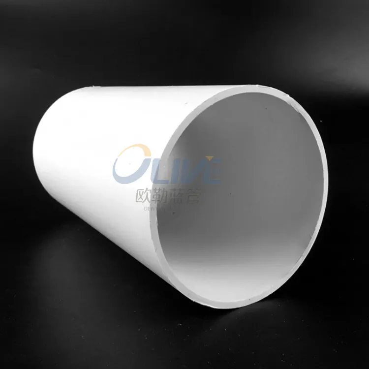 Tubo de agua de pvc, tubería de plástico upvc de 8 y 10 pulgadas de diámetro, 300mm, 400mm y 600mm
