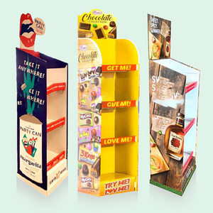 Présentoir en carton ondulé pour magasin de proximité, pour noix, pain, café, chocolat, chips de pommes de terre, en-cas, vente au détail - Product Image 1