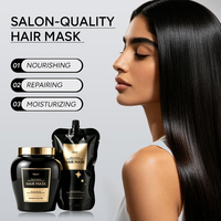 Masque capillaire de luxe à la kératine et à l'huile d'argan, marque privée, réparation intense, hydratant, parfum longue durée, traitement parfumé