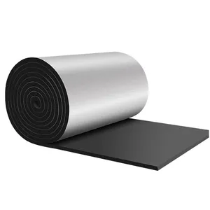 Funas Aluminum Foil Sound Fire Proof NBR Thermal Insulation Rubber Foam Board For Hvac Systems And Refrigeration Systems