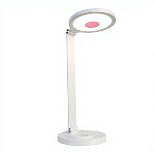 Custom Logo OEM Red Light Single Control 5-speed <b>Sliding</b> Dimming Aluminum Lamp Arm Anti <b>slip</b> Design 12V 15W 900LM LED Table Lamp - Product Image 2