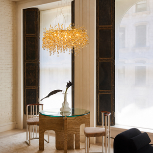 Lustre artistique en cristal et aluminium, 13 lumières, 110-220V, pour villa, restaurant, hall, décoration de maison de luxe - Product Image 5
