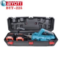 BIYOTI BYT-225 14 Zoll 1200W Industrielle Akku-Kettensäge mit Bürstenlosem Motor Kabellose Holzschneidemaschine