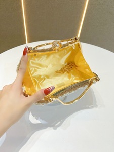 Sacs de soirée de luxe pour femmes, portefeuille à chaîne unique, design coquille, perles et diamants, sac à bandoulière, sacs de soirée, sacs à main de mariage - Product Image 5