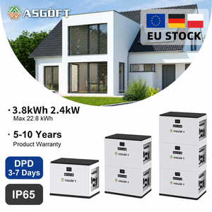 Sistema de Almacenamiento de Energía Solar Híbrido Portátil y Apilable, Batería de Litio Todo en Uno de 3.8KWh, 10KWh, 15KWh, 2.4KW - Product Image 1