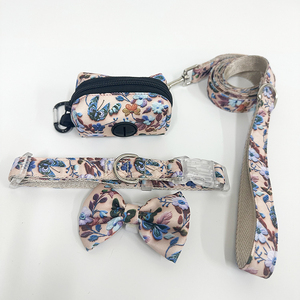 Novedades de Primavera, Arnés y Correa para Perro con Diseño de Mariposa, Juego de Seis Piezas - Product Image 3