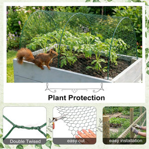 Chicken <b>Wire</b> <b>Mesh</b> Hexagonal Hole Chicken <b>Mesh</b> <b>Wire</b> Galvanized PVC Coated <b>Garden</b> Fence for Pet Rabbit Chicken Fence - Product Image 6