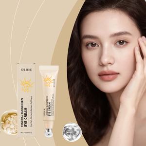 Base de maquillage quotidienne naturelle, crème pour les yeux avec écran solaire minéral, réduction des cernes et des poches, protection solaire - Product Image 3