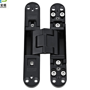 Customize 3d Concealed Hinge Quite Closing Door 28x160mm Zinc Hidden 80kg Weight Frame for Hotel Bld-g160 180 Degree Opening - Product Image 2