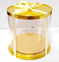 Boîte d'emballage de boulangerie claire transparente boîtes à dessert de gâteau d'emballage alimentaire avec boîte à poignée