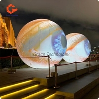 Ballon gonflable de modèle d'oeil de nouvelle conception LED allumant les globes oculaires gonflables pour l'événement de festival d'halloween