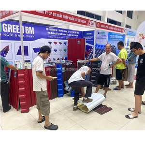 Matériaux de maçonnerie, résine PVC de haute qualité, synthétique, coupe-vent, 4 couches, nouvelles tuiles espagnoles en plastique, anti-UV, tuiles de toiture durables - Product Image 5