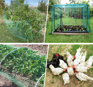 Filet <span class=keywords><strong>anti</strong></span>-malvaises en maille BOP pour le contrôle des oiseaux, protection double contre les parasites pour pelouse, potager et parterres de fleurs - Product Image 5