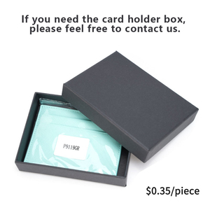 PULIZIA E RIASSETTO di Lusso Colorato A Buon Mercato Donne Sottili RFID Blocco Saffiano Raccoglitore Del Supporto di Carta di Credito In Pelle Titolare Della Carta - Product Image 3
