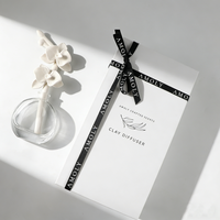 Diffuseur de parfum d'ambiance personnalisé 100 ml en verre, diffuseur d'huiles essentielles en céramique parfumée en porcelaine, désodorisant en plâtre aromatique