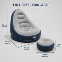 Nouveau 2026 – Canapé gonflable portable inclinable avec fauteuil gonflable pour la maison, la chambre et l'extérieur – Vente en gros
