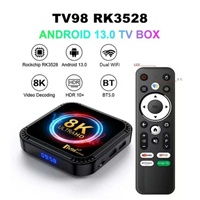 Reproductor Multimedia Android 8k HD para TV, Modelo 13.0, Color Negro, Estándar