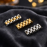 Huibao Hip-Hop Stapelbarer Uhrenarmband-Ring 18K Vergoldet Wasserdichtes Dickes Breites Fingerring Unisex Schmuck